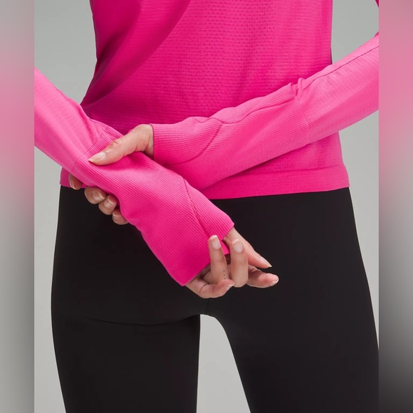 Lululemon Swiftly Tech Long Sleeve Shirt 2.0 Race Length Sonic Pink SNCP - Picture 5 of 8